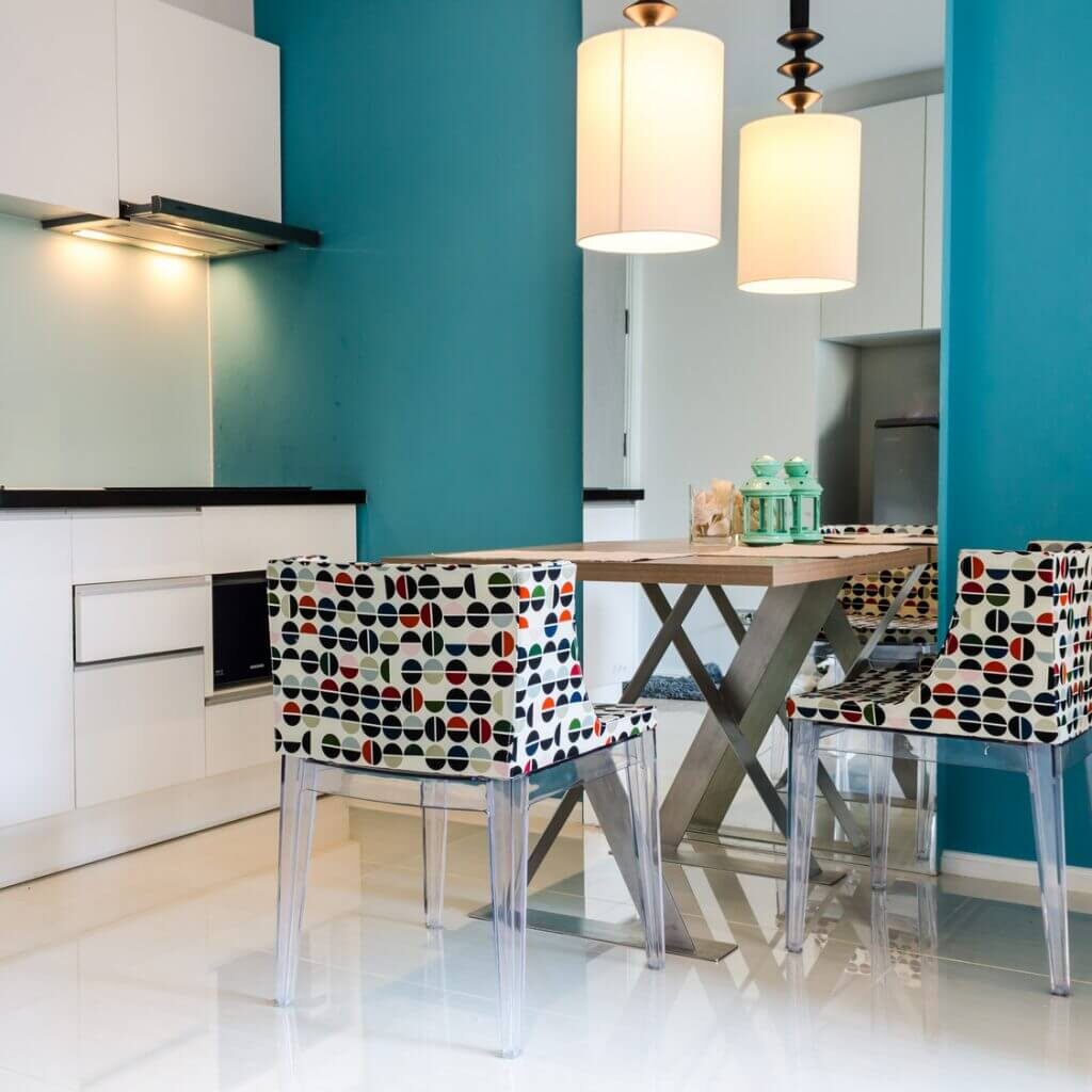 Modern small kitchen interior Staffordshire