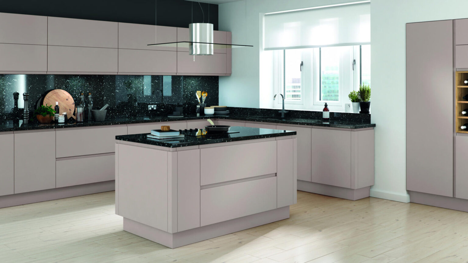 Cashmere Painted Matt J Profile Kitchen